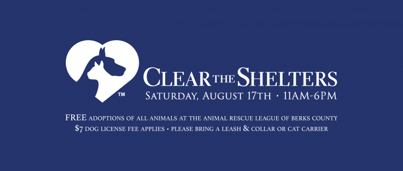 Fill your heart by Clearing the Shelter this Saturday, August 17th