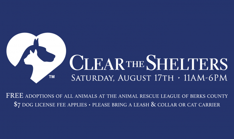 Fill your heart by Clearing the Shelter this Saturday, August 17th