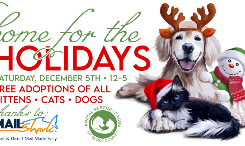 Mail Shark will pay the adoption fee for all pets at the ARL on Saturday, December 5th