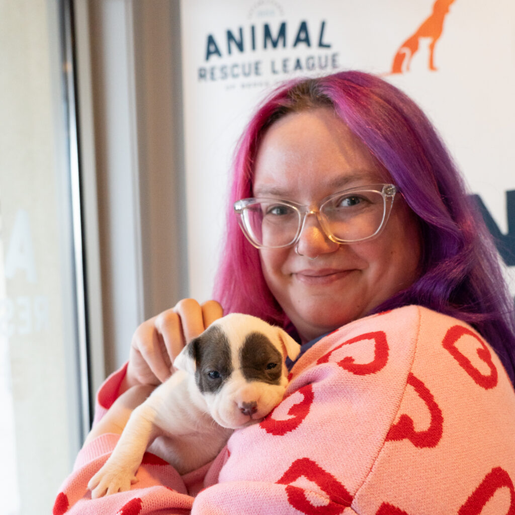 Vanessa Decaro, foster puppy